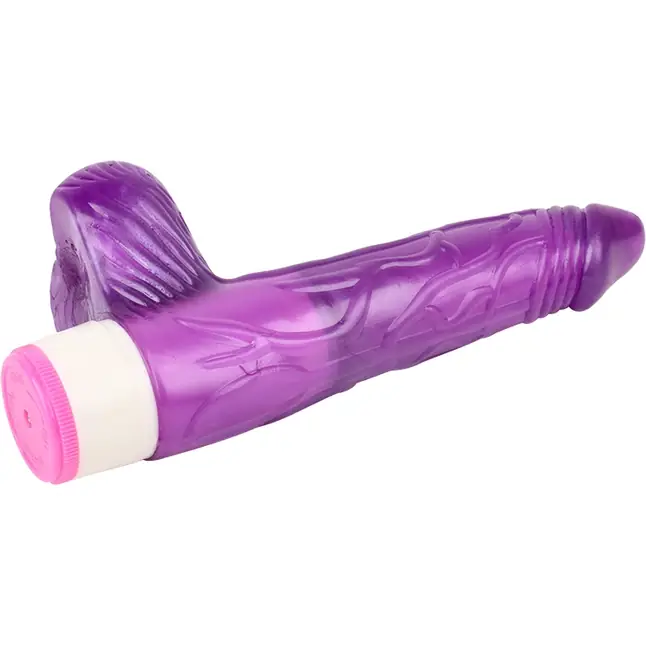 Фиолетовый вибратор Luv Pleaser - 20 см - Basic Luv Theory. Фотография 4.