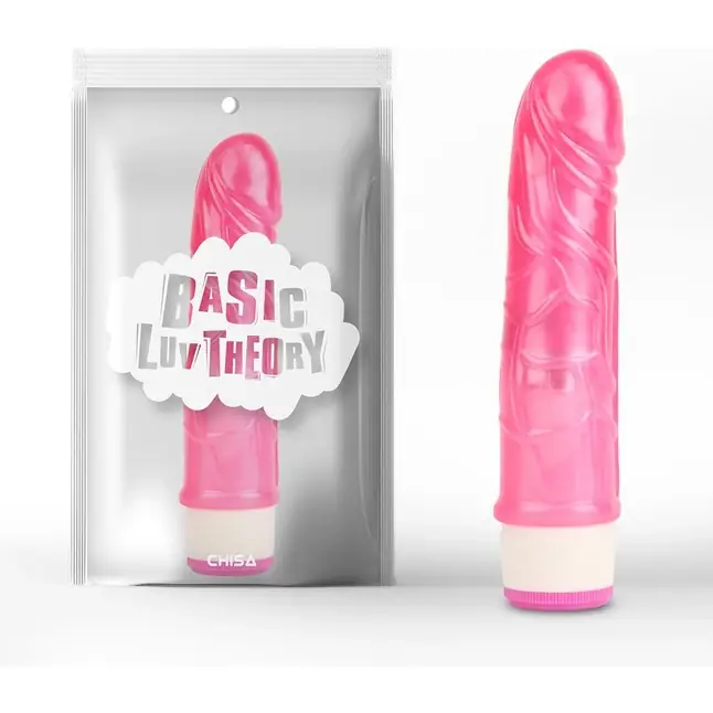 Розовый вибратор-реалистик Stud Rod - 17,5 см - Basic Luv Theory. Фотография 2.