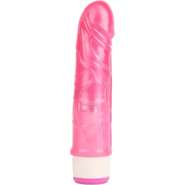 Розовый вибратор-реалистик Stud Rod - 17,5 см - Basic Luv Theory