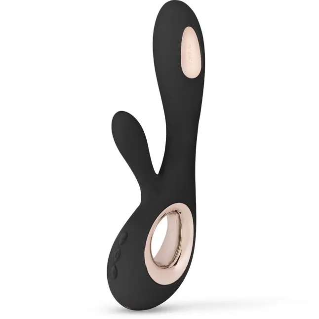 Черный вибратор-кролик Lelo Soraya Wave - 21,8 см