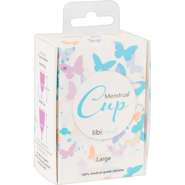 Фиолетовая менструальная чаша Menstrual Cup Large. Фотография 7.