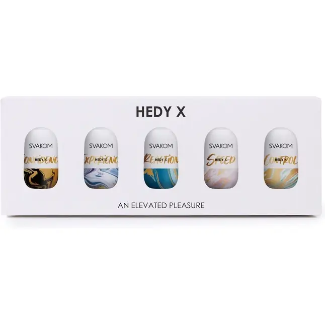 Набор из 5 мастурбаторов Hedy X5 Mixed. Фотография 3.