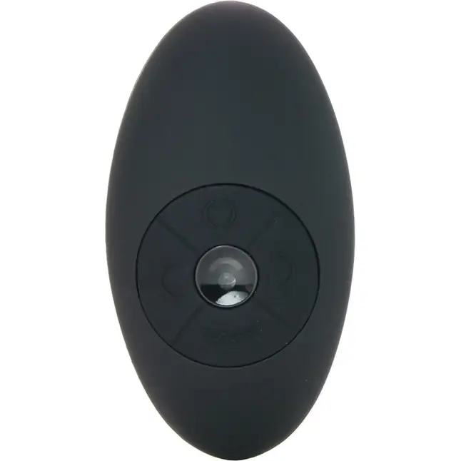 Черная вибропробка Model M Curved Rimming Plug with Remote - 15 см - Rimmers. Фотография 4.