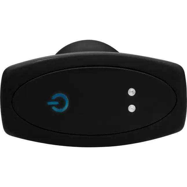 Черная анальная пробка Slim R Smooth Rimming Plug with Remote - 14 см - Rimmers. Фотография 4.