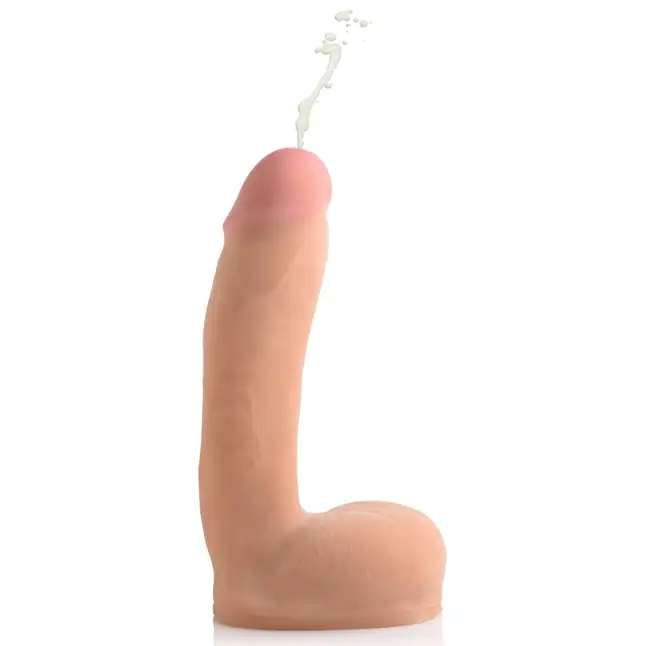 Телесный фаллоимитатор Squirting Dildo - 21,6 см - Loadz