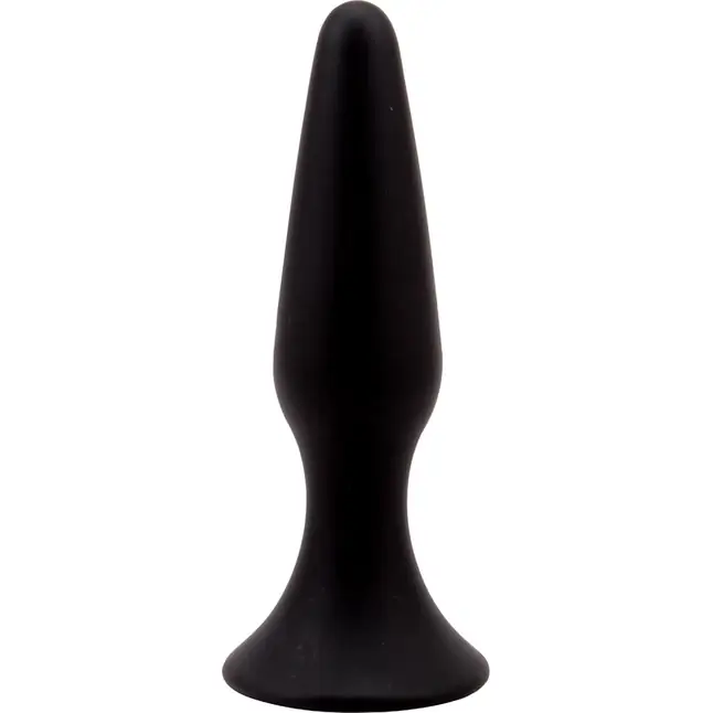 Черная анальная пробка L Silicone Plug - 12,8 см - Black Mont