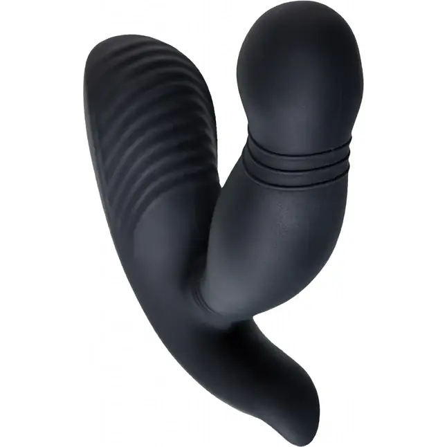 Черный стимулятор простаты PPPVIBE 9 W MOTOR - 12 см. Фотография 6.