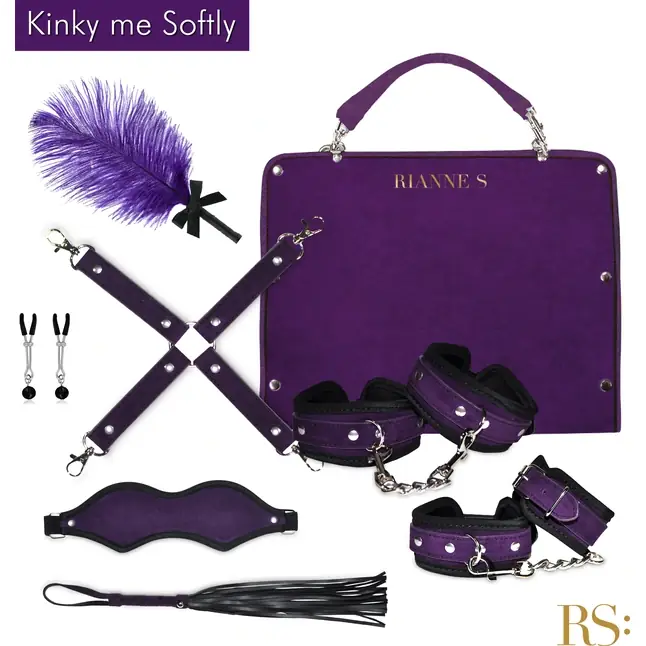 БДСМ-набор в фиолетовом цвете Kinky Me Softly