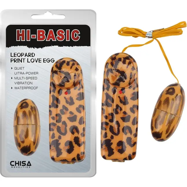 Леопардовое виброяйцо Leopard Print Love Egg - Hi-Basic. Фотография 2.