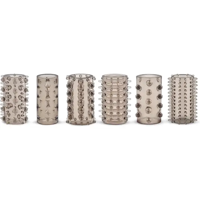 Набор из 6 дымчатых насадок Penis Sleeve Set - Men Only. Фотография 2.