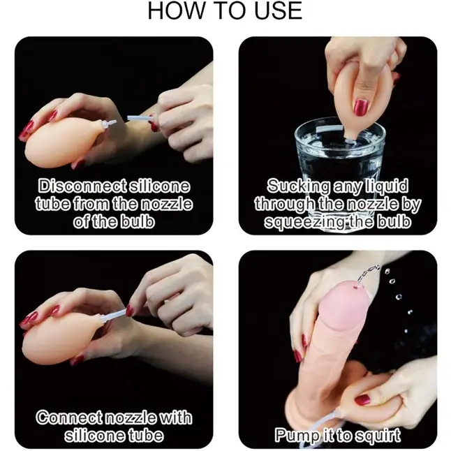 Телесный фаллоимитатор с имитацией эякуляции Soft Ejaculation Cock With Ball 8 - 17,8 см. Фотография 4.