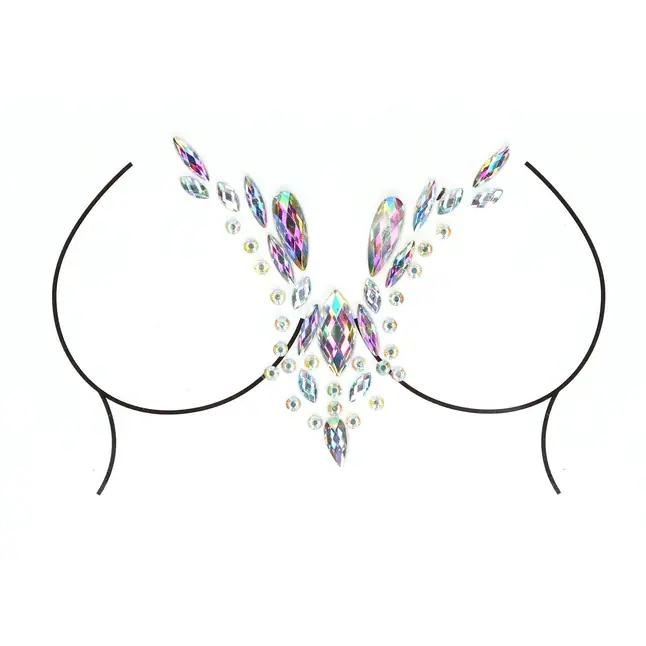 Пояс для чулок с гартерами и наклейкой Kiss Garterbelt Dazzling Sticker - Le Desir. Фотография 5.