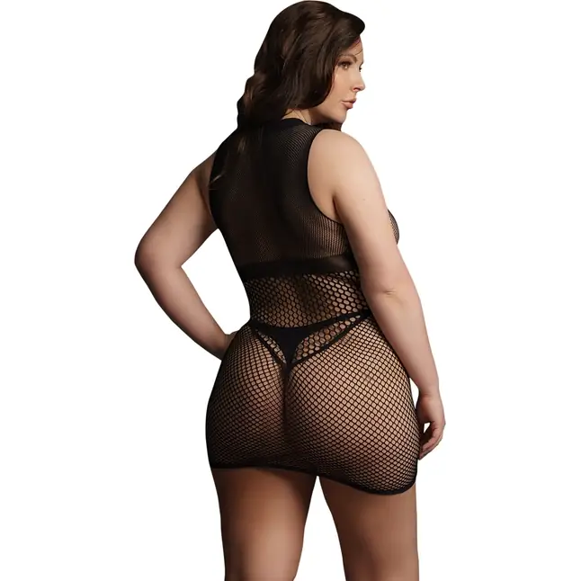 Мини-платье из сетки Duo Net Open Cup Mini Dress - Le Desir. Фотография 2.