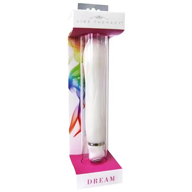 Белый вибратор VIBE THERAPY DREAM из силикона - 16 см. Фотография 2.
