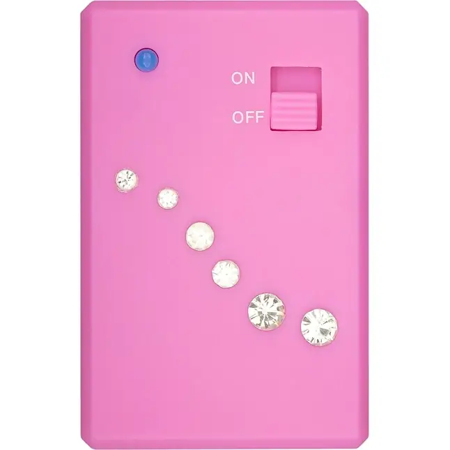 Розовый мини-массажер CRYSTAL MINI VIBE - 11 см - Just For You. Фотография 2.