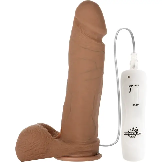 Реалистичный вибратор из Realistic Cock UR3 Brown - 24 см - The Realistic Cock