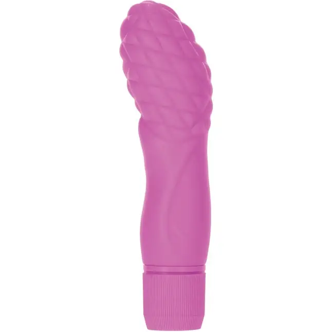 Розовый вибратор FIRST TIME SILICONE G - 14 см - First Time