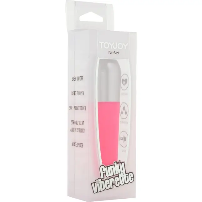Розовый мини-вибратор Funky Vibrette - 11 см - Funky. Фотография 2.