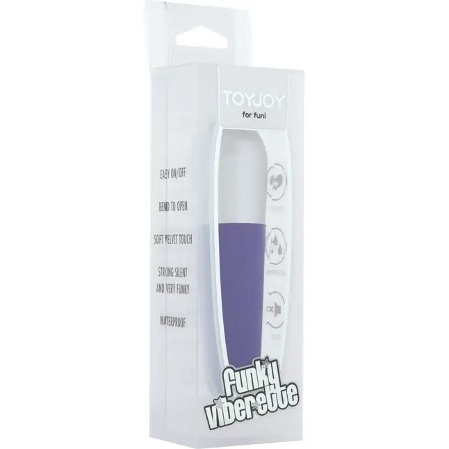 Фиолетовый мини-вибратор Funky Vibrette - 11 см - Funky. Фотография 2.