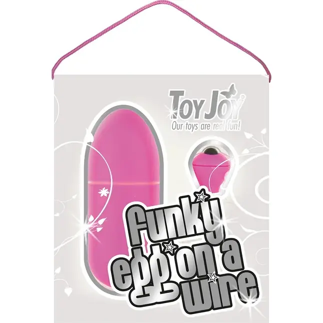 Лиловое виброяйцо FUNKY EGG ON A WIRE - 7,5 см - Funky. Фотография 2.