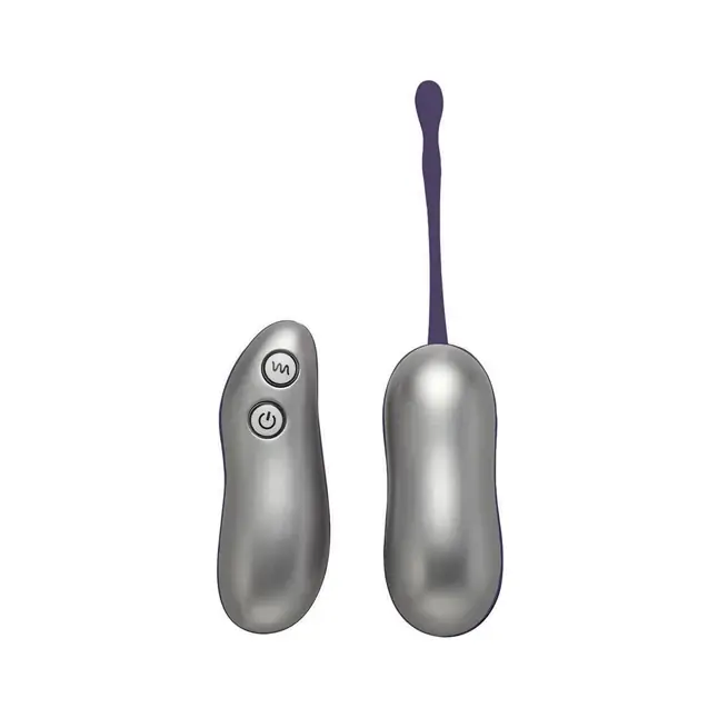 Серебристое виброяйцо VIBE THERAPY REIGN