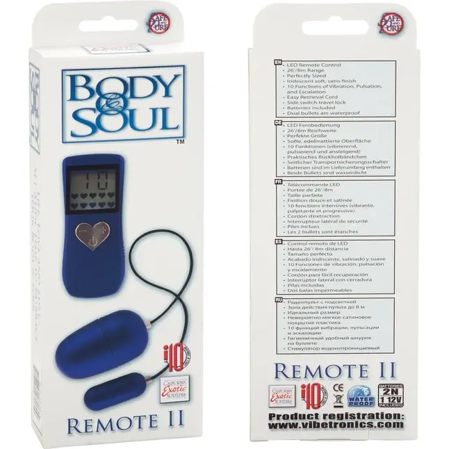 Виброяйцо синее BODY SOUL Remote II - Body   Soul. Фотография 8.