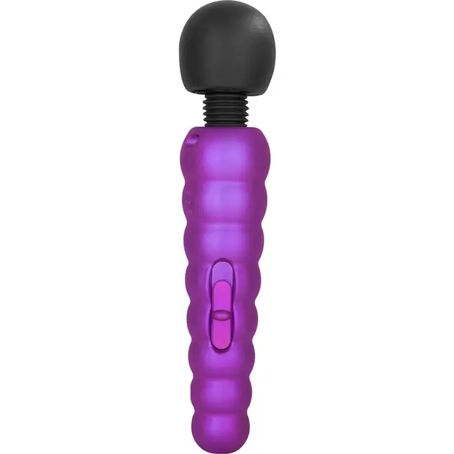 Фиолетовый вибратор Power Massager - 20 см - Classics