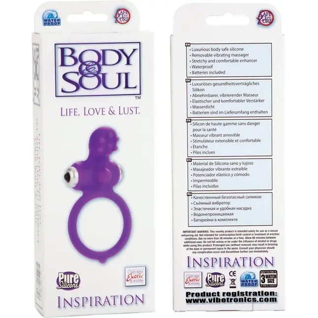 Фиолетовое виброкольцо Body Soul Inspiration - Body   Soul. Фотография 6.