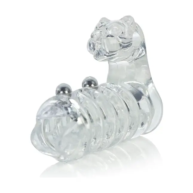 Вибронасадка с клиторальным стимулятором Jaguar Enhancer with Beads - Couples Enhancers. Фотография 4.