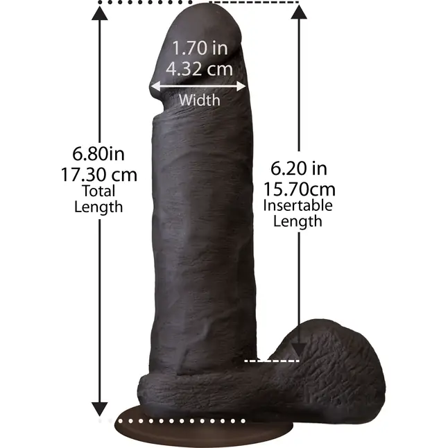 Реалистичный фаллоимитатор The Realistic Cock ULTRASKYN 6” - 17,3 см - The Realistic Cock. Фотография 2.