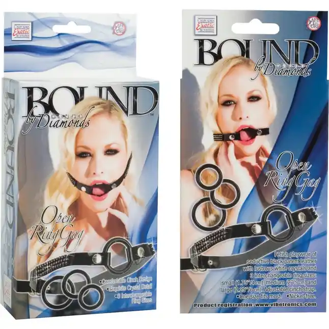 Кляп со съемными кольцами Bound By Diamonds Open Ring - Bound By Diamonds. Фотография 9.