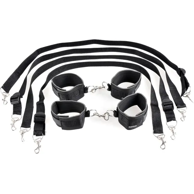 Набор для бондажа Cuff And Tether Set - Fetish Fantasy Series