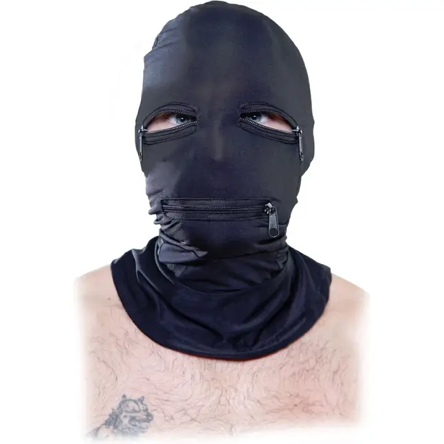 Маска на лицо Zipper Face Hood - Fetish Fantasy Series