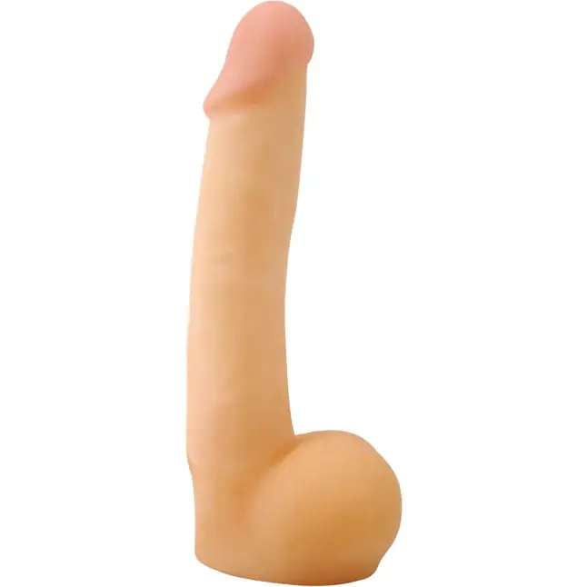 Реалистичный фаллоимитатор CyberSkin Cyber Cock with Balls Light - 20 см - CyberSkin