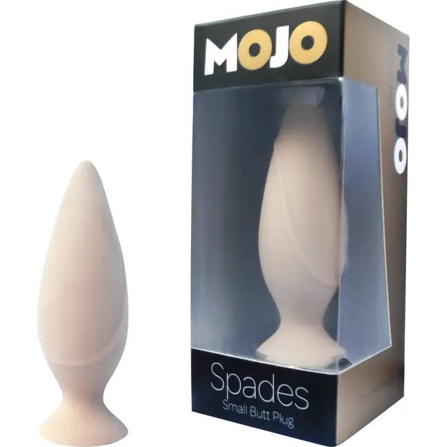 Анальная пробка на присоске MOJO SPADES SMALL телесного цвета - 8,5 см - Mojo. Фотография 2.