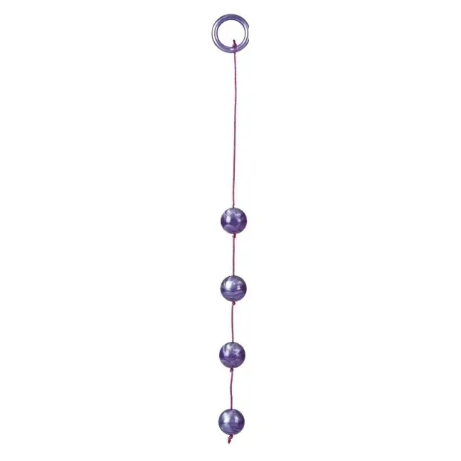 Фиолетовые анальные шарики Crystalline Beads Large - Beads. Фотография 2.