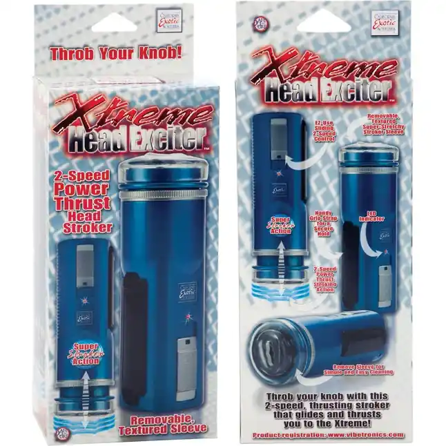 Мастурбатор с вибрацией Xtreme Head Exciter - Optimum Power. Фотография 7.
