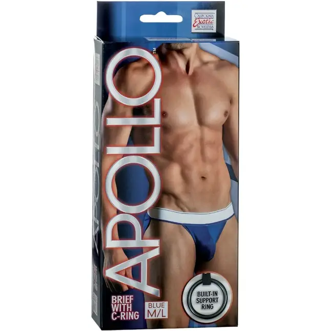 Мужские трусы-брифы Apollo Brief with C-Ring с отстёгивающимся эрекционным кольцом - Apollo. Фотография 3.