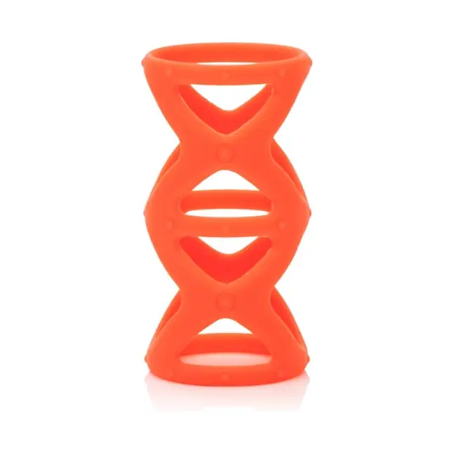 Набор оранжевых насадок на пенис Posh Silicone Lovers Cages - Posh. Фотография 7.