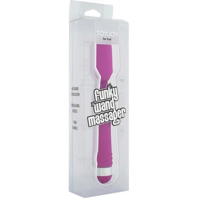 Лиловый массажер FUNKY WAND MASSAGER - 20 см - Funky. Фотография 2.