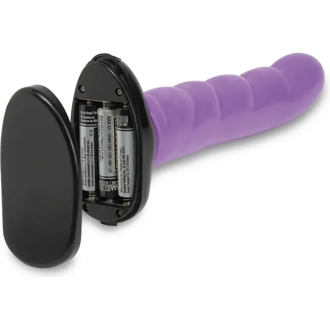 Страпон с вибрацией Twist n Shout Vibrating Strap-On - 18 см - Fetish Fantasy Series. Фотография 3.