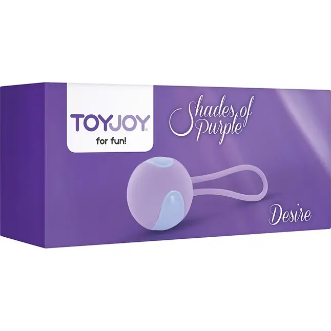 Сиреневый вагинальный шарик DESIRE KEGEL BALL - Shades of Purple. Фотография 2.