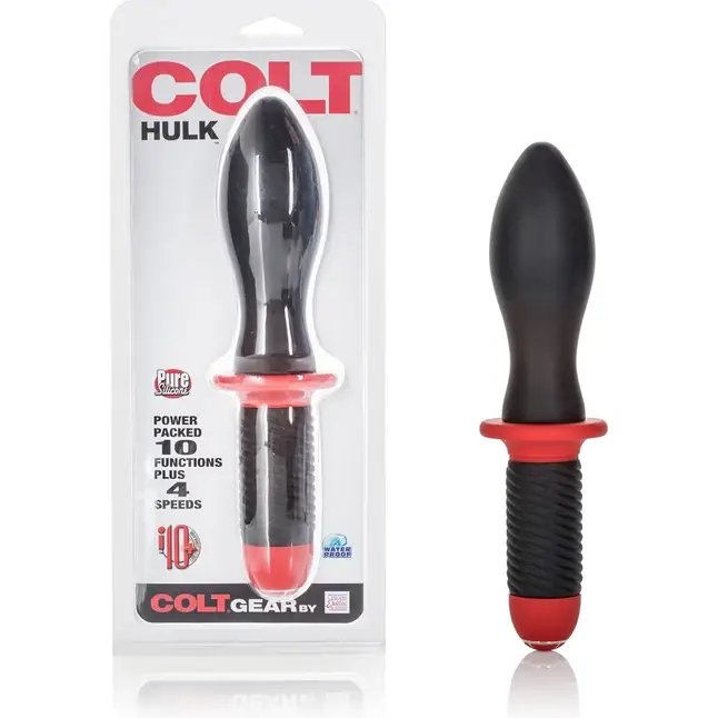 Чёрный анальный вибромассажер COLT Hulk - 27 см - Colt