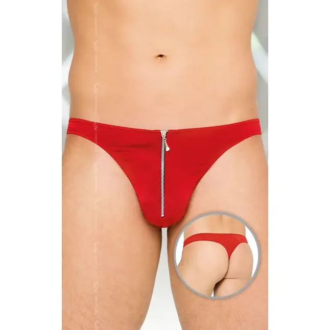 Мужские трусы-стринги на молнии спереди - Men s collection. Фотография 2.