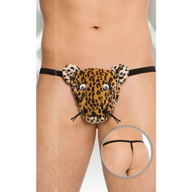 Мужские трусики-стринг с леопардом - Men s collection