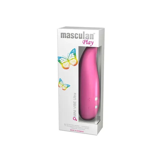 Розовый вибратор Masculan Play MINI VIBE Ultra - 16 см