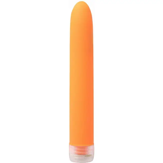 Оранжевый водонепроницаемый вибратор Neon Luv Touch Vibe - 19 см - Neon Luv Touch. Фотография 2.