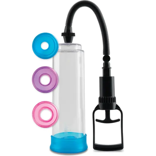 Вакуумная помпа Pump Worx Cock Trainer Pump System с цветными вставками - Pump Worx