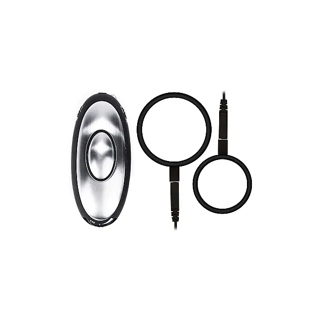 Кольцо на пенис с электростимуляцией Electro Cockring Set - Ouch!. Фотография 2.