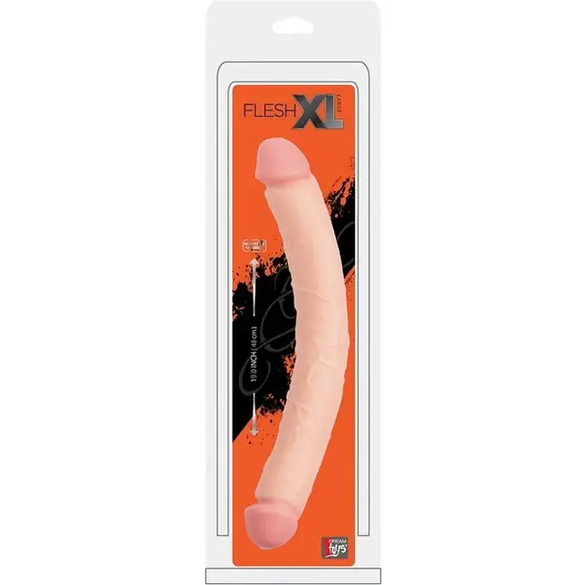 Двусторонний реалистичный фаллоимитатор FLESHXL DOUBLE DONG - 48 см - BigStuff. Фотография 3.